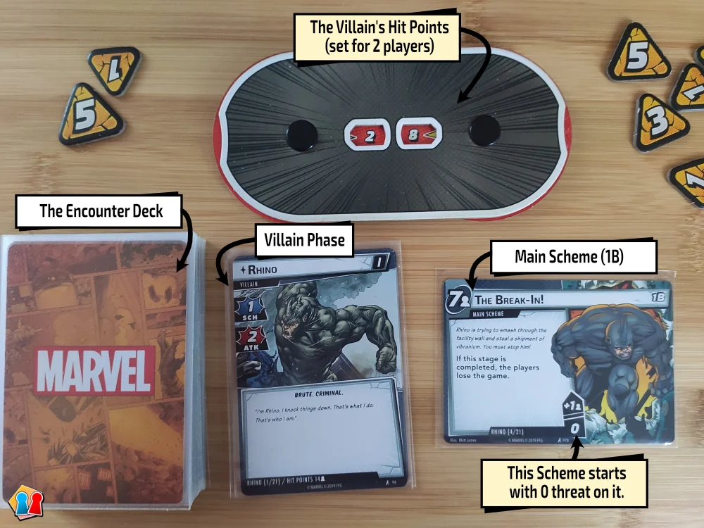 Marvel Champions - The Villain Area Marvel Champions - The Villain Area