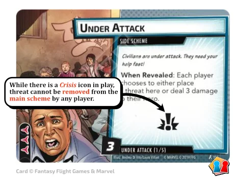 Marvel Champions - Crisis Icon Example Marvel Champions - Crisis Icon Example