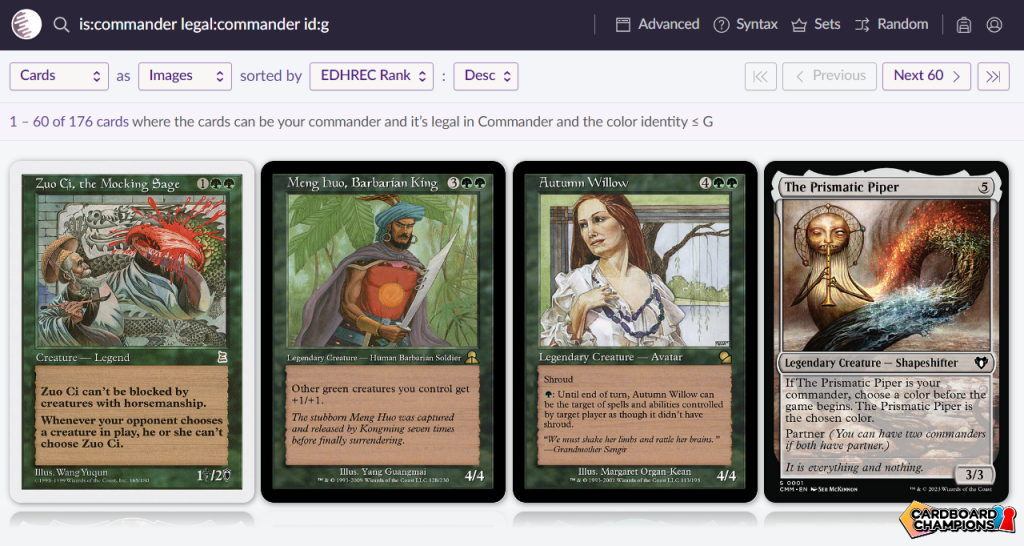 Finding Your Next Magic: The Gathering Commander with Scryfall ...
