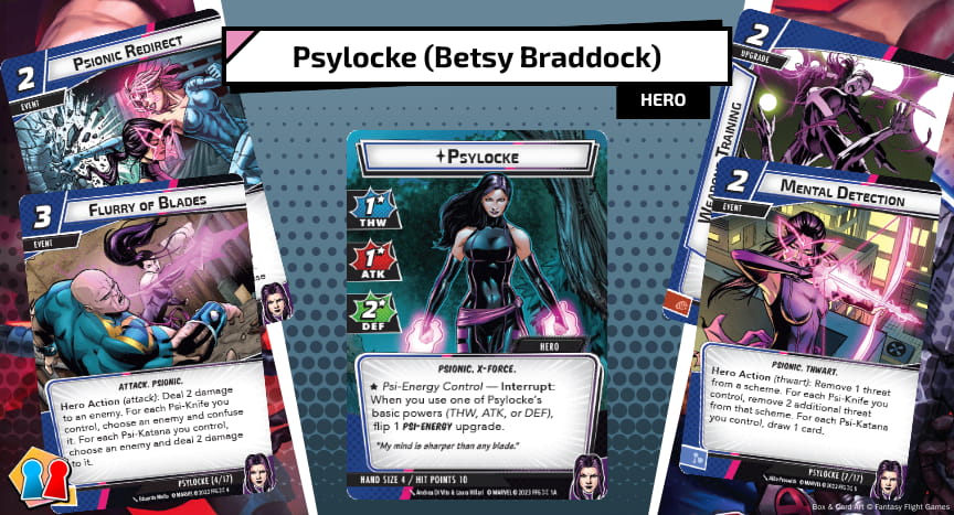Psylocke Review and Aspect Pairings – Marvel Champions